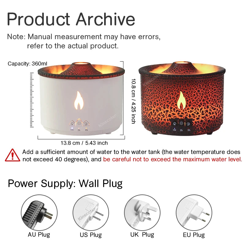 Volcano Cloud Aroma Diffuser für jeden Raum